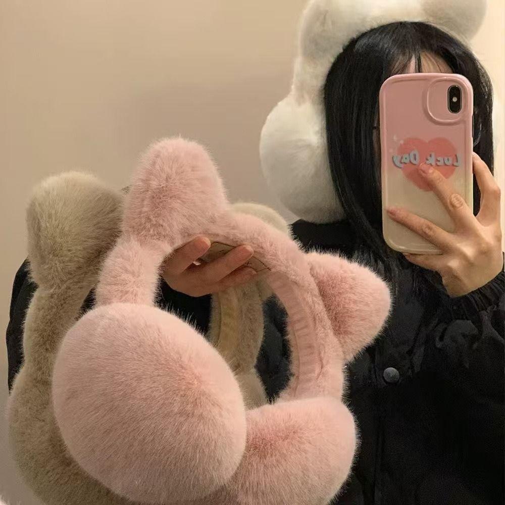 Ветрозащитные наушники-наушники с кошачьими ушками, милая защита для ушей для женщин и девочек