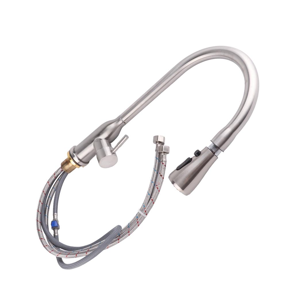 G1/2 кухонный смеситель с одной ручкой, смесительный кран для холодной и горячей воды с выдвижным распылителем