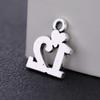 Likgreat 10 11 12 13 Подвеска в виде сердца для изготовления ювелирных изделий, серебряный кулон, подходит для ожерелья на день рождения, дату, день памяти, подарки