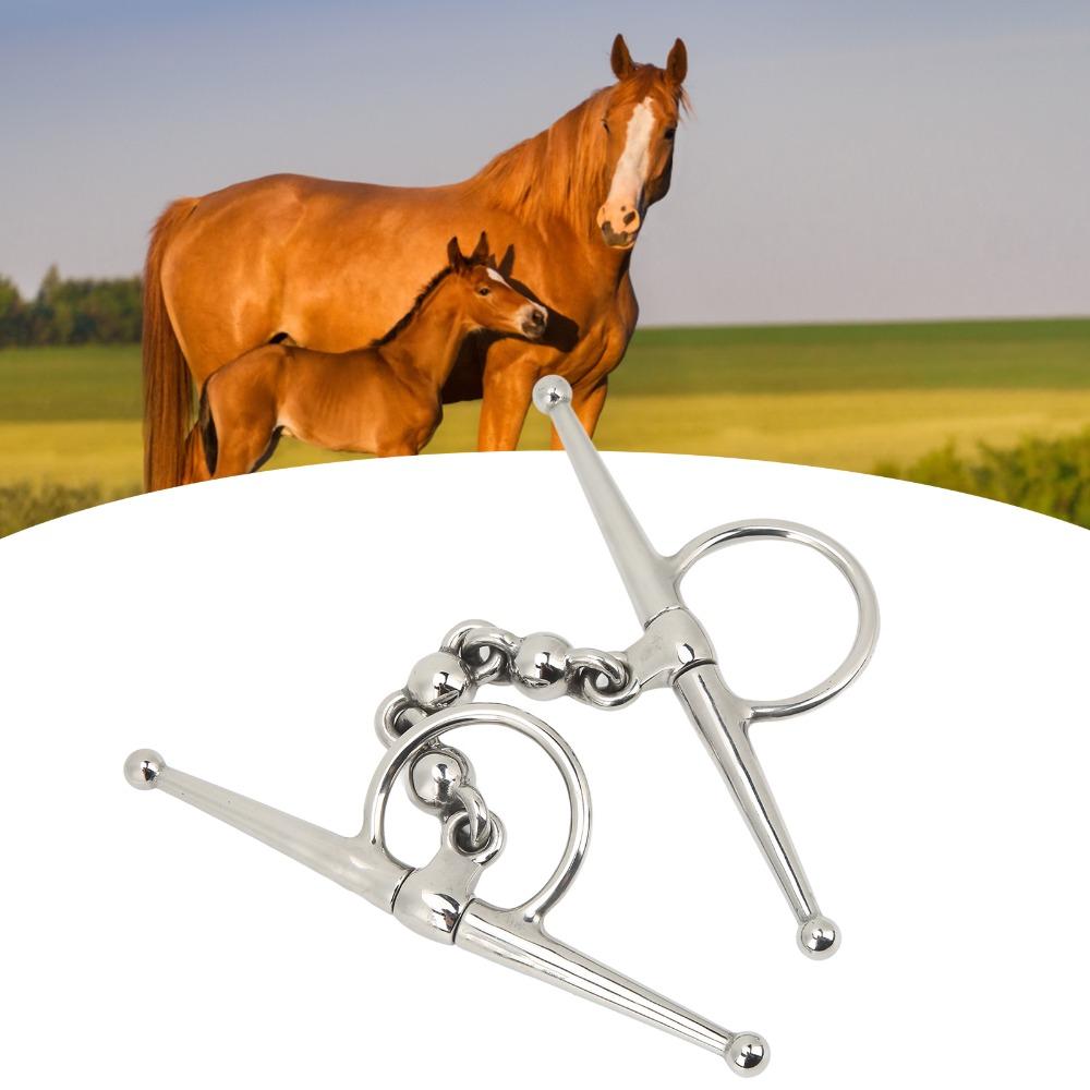 Ball Chain Design Horse Mouth Bit 135mm Length Horse Riding Bit Horse Riding Equipment Riding Use