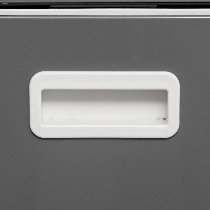 Poubelle métal "Saphir" 30 litres Atmosphéra - Gris Anthracite