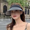 Женская летняя широкополая солнцезащитная шляпа с пустым верхом для хвоста, уличная, защита от УФ, женская, для путешествий, пляжа, складная, шляпы-солнцезащитные
