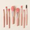 8 Pcs/set Soft Fluffy Makeup Brushes Set for Cosmetics Foundation Blush Powder Eyeshadow Kabuki Blending Makeup Brush Beauty Tool 8Pcs/Lot