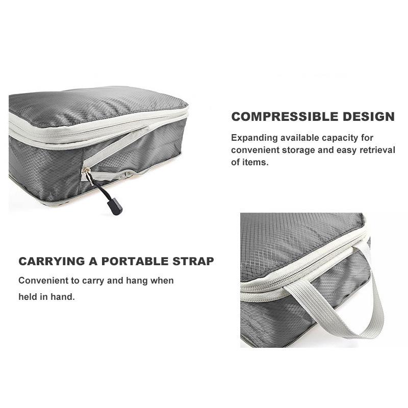 Водонепроницаемый дорожный набор для хранения: Комплект из трех сжимаемых, расширяемых сумок для обуви и одежды