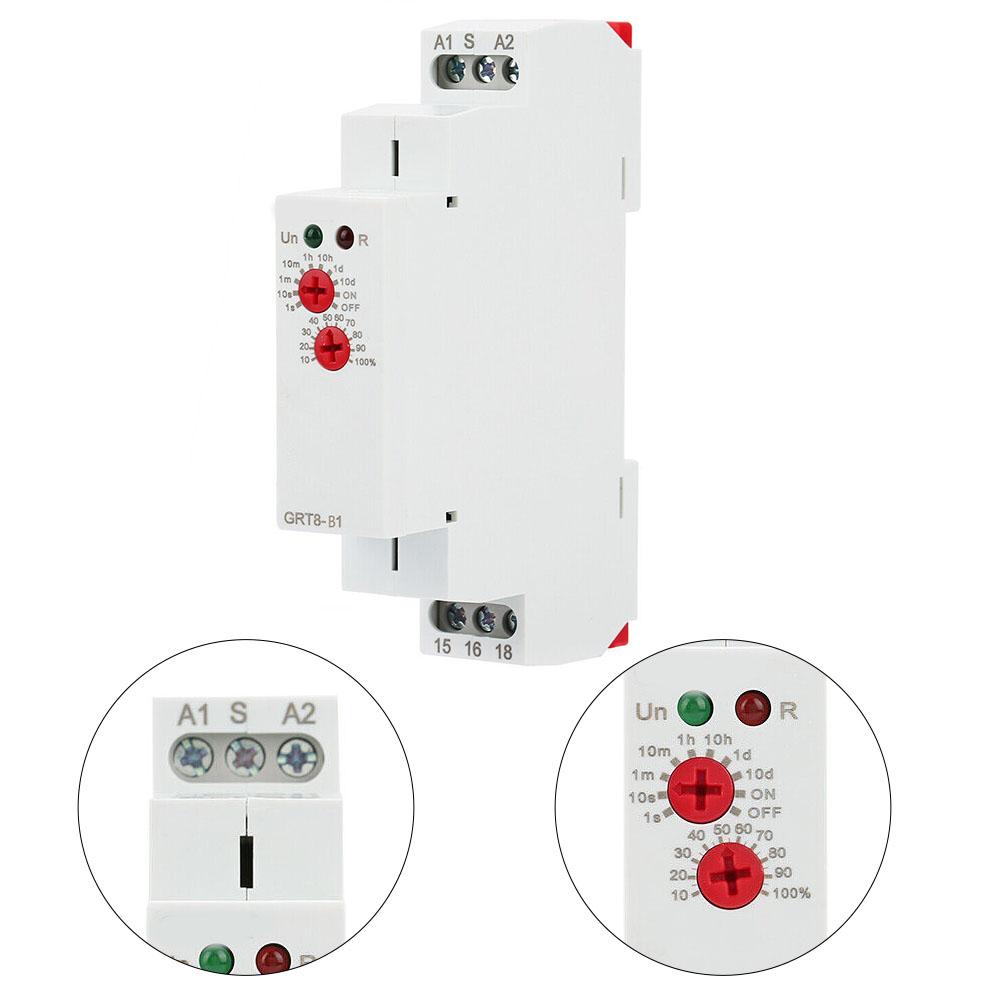 Аксессуары для реле 230 В GRT8-B1 Реле времени на DIN-рейку
