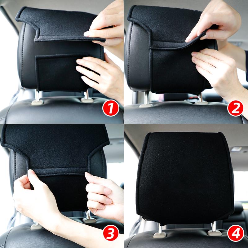 1PCS Hot car headrest cover fit for Toyota C-HR CHR Accessories Car Styling