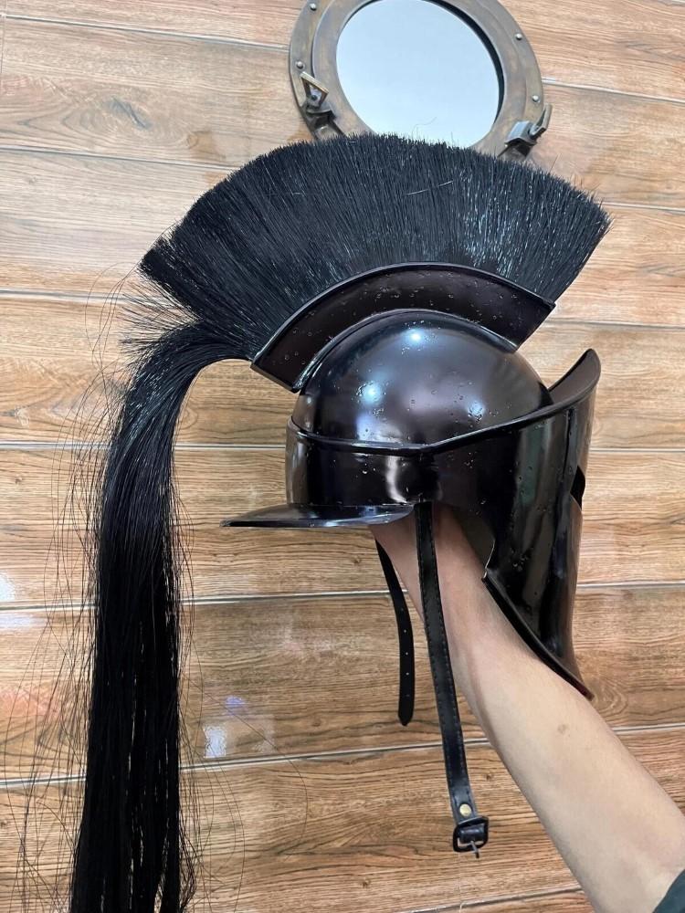 300 Носимый спартанский шлем Средневековый Леонид Античный греческий рыцарь Коринфский