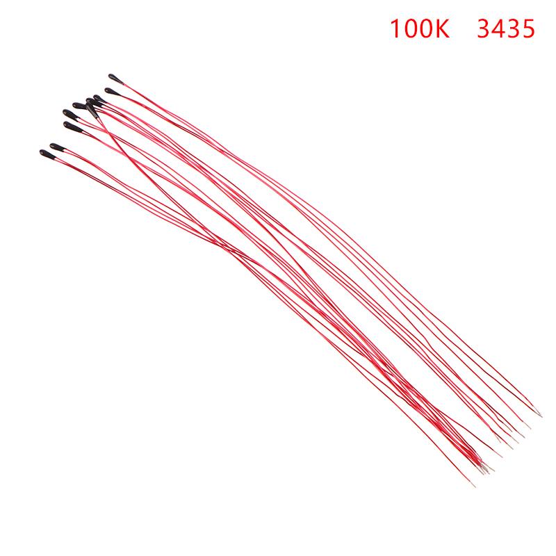 10 шт. Терморезистор NTC MF52B 10K 100K Датчик-зонд с проводом B3470 B3380 B3950 B3435 B 4250 1% 10 см Датчик контроля температуры