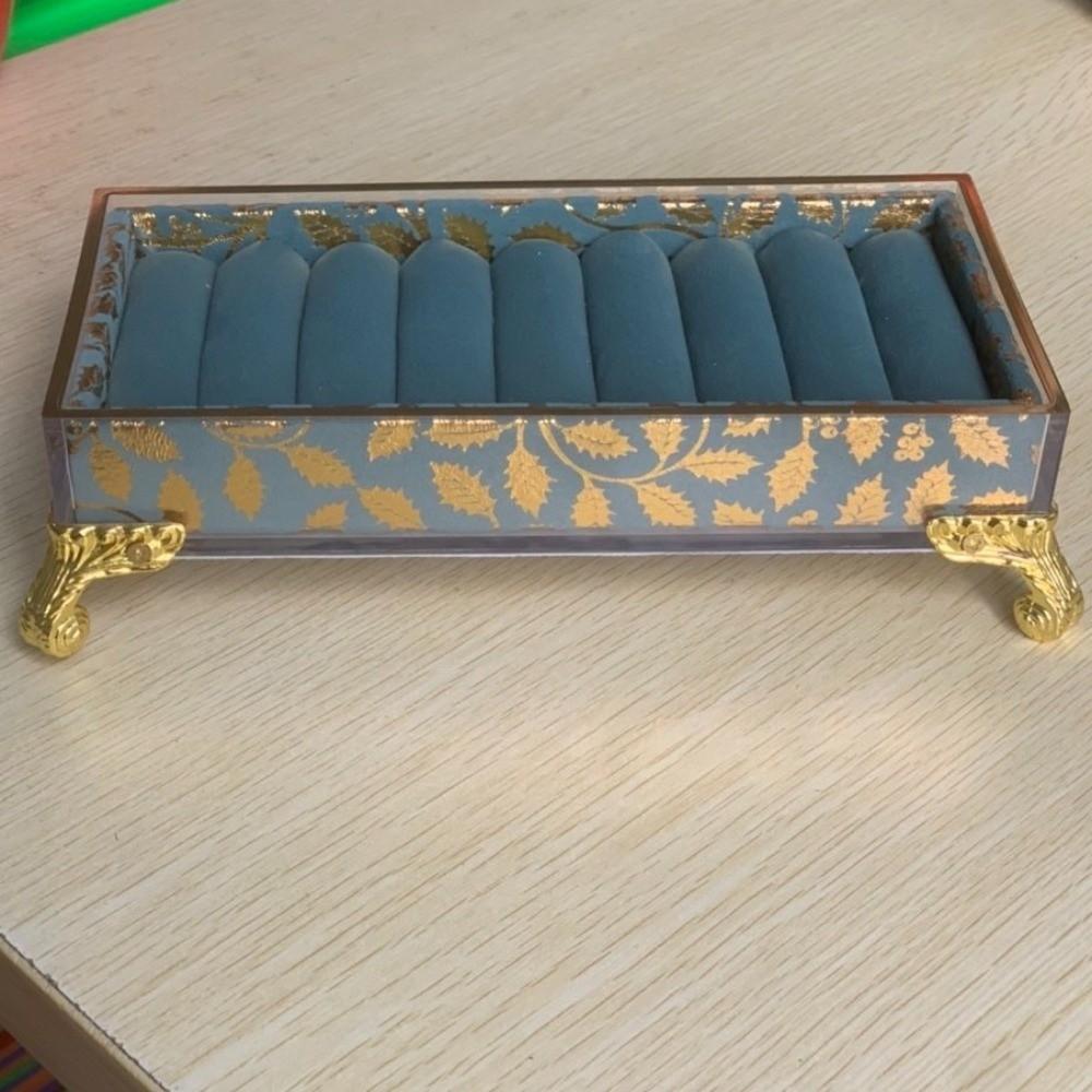 Durable Jewelry Display Stand Smooth Jewelry Tray Holder Luxury Trinket Box Craft Show