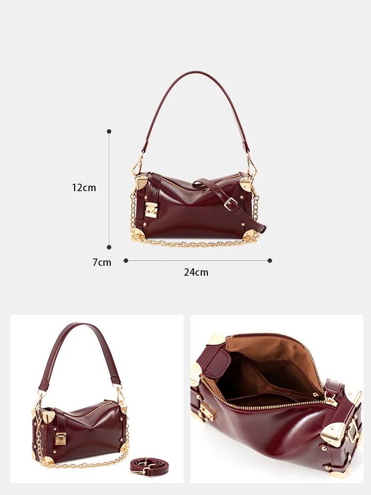 Женская ретро сумка подмышку из мягкой кожи 2025 - Новый осенне-зимний стиль кроссбоди и на плечо
