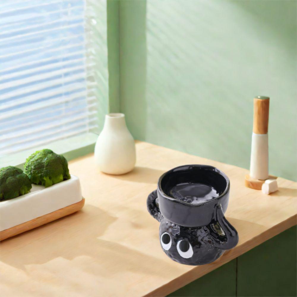 Cartoon Briquette Candle Holder Ceramics Candle Stand Creative Tea Light Candle Holder  Desktop
