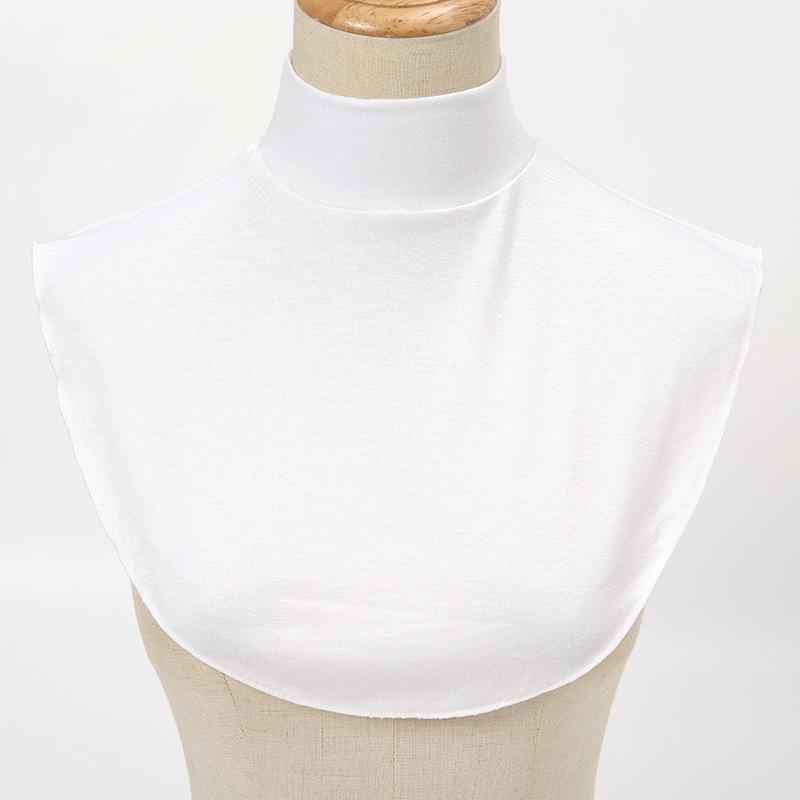 Korean Style Round Base Layer False Collar - All-Season Decorative Accessory