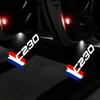 2PCS LED Car Emblem Door Welcome Light for Mercedes Benz C Class C230 2008 Courtesy Ghost Shadow Projector Lamps Accessories