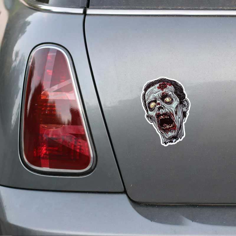 Zombie Car Stickers Waterproof Vinyl Decals Auto Body Window Bumper Decor Motorcycle Helmet Stickers TM314