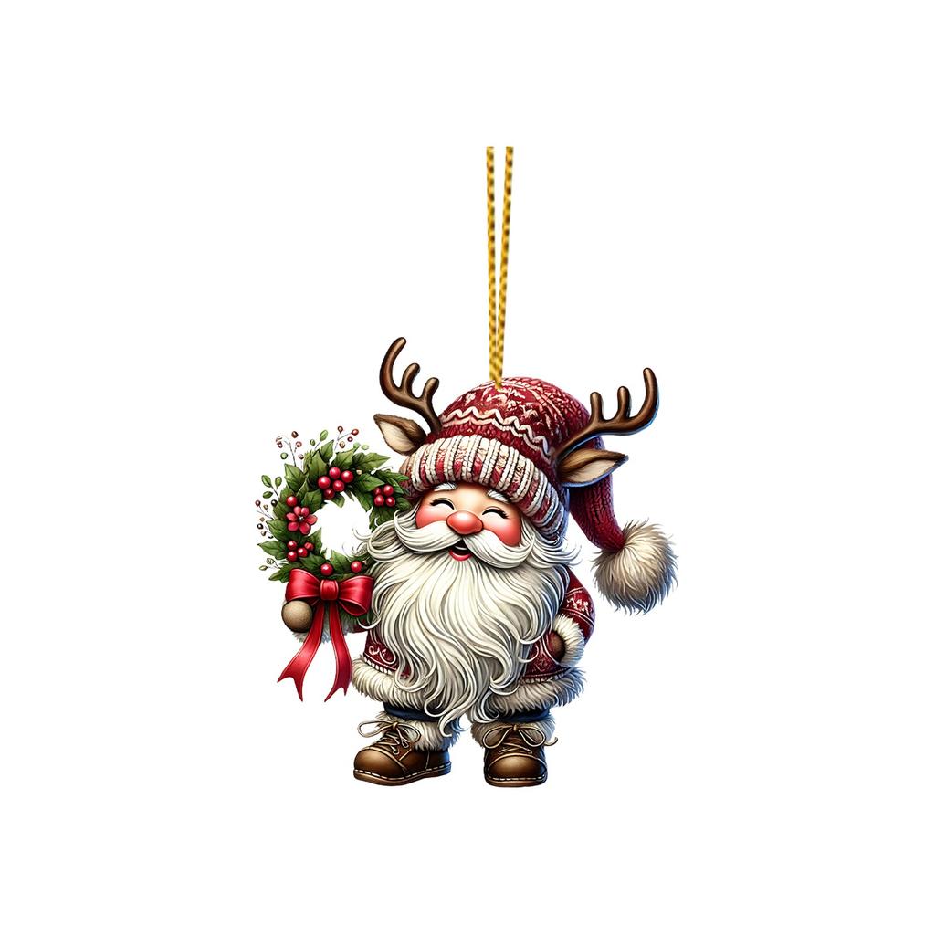 Рождественские украшения, акриловые подвесные украшения для рождественской елки, подвеска для рюкзака, подарок для детей