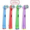 4 Pcs/Pack Kids Replacement Brush Heads For Oral B Children Electric Toothbrush Head Extra-Soft Bristles Brush Refill EB-10A