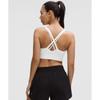 Lululemon Бюстгальтер Energy Longline MeDium Support с чашками BD Evolve белого цвета
