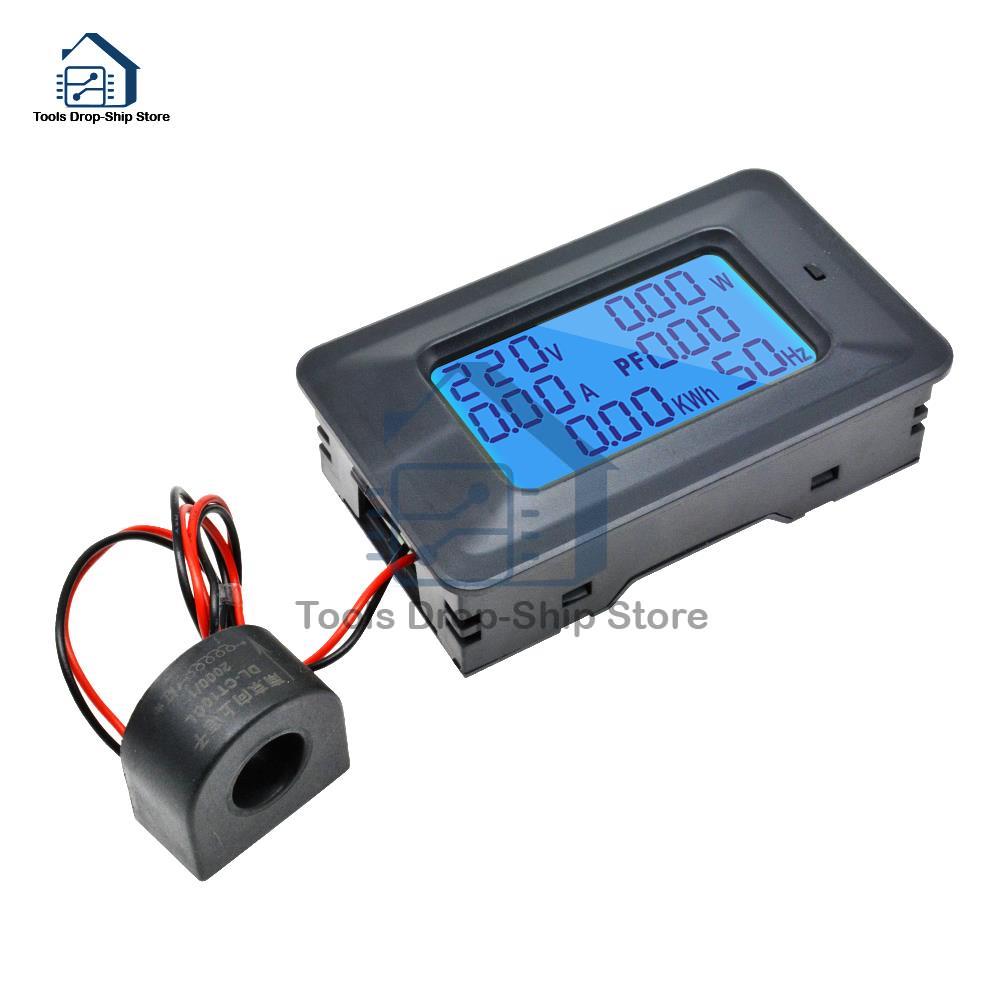 AC 110-250V 100A 20A Digital Voltage Meters indicator Power Energy Voltmeter Ammeter Current Amps Volt Wattmeter Tester Detector