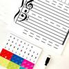 Dry Erase Music Note Board Magnetic Note Reading Board Music Teaching Board  For Piano Teacher