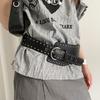 Punk Style Rivet Waist Belt Gothic Dress Jeans Belt Vintage Wide Women's Belt  Streetwear