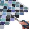 Lantern Tile 10 pcs Teal 27 x 27 cm Polyurethane and PET