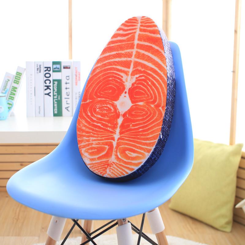 Нордическая забавная имитация вкусного лосося, суши-подушки, креативный дизайн, лосось, подушка для кровати, дивана, домашний декор, реквизит для фотосъемки