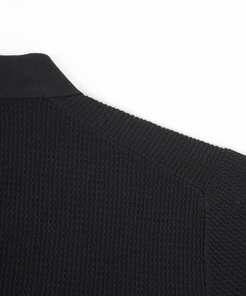 BIRBANTE Summer Washable Essential Collared Knit - Black