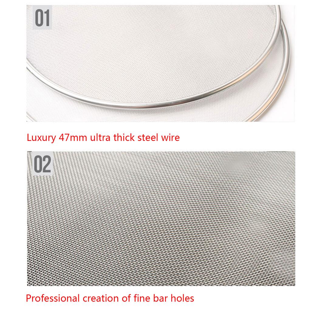 Защитный экран от брызг для кастрюли, маслостойкий, с ручкой, крышка для кастрюли из нержавеющей стали, фильтр, защита от брызг, маслостойкая крышка, сетчатая крышка