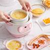 1L Large Capacity Mini Slow Cooker Anti-Dry Burn Easy Operation Electric Smart Ceramic Soup Porridge Cooker Multifunction Cooking Pot