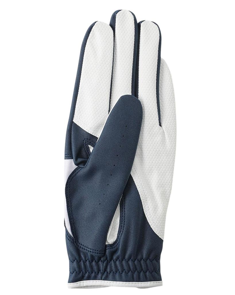 Golf Glove Leather Single Unisex M [New Balance] (Synthetic Fabric, Hand) / / 012-6985001 120_Navy (21-22cm)