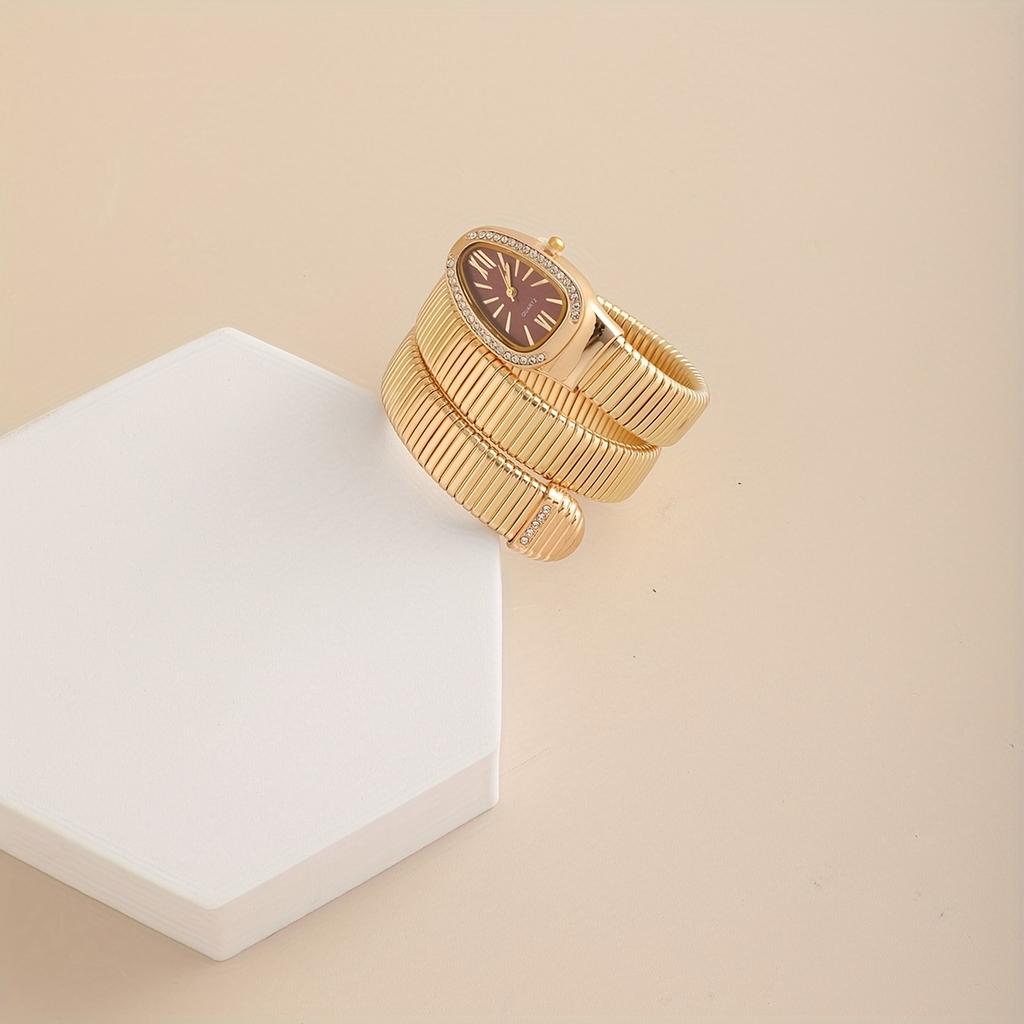 1pc-Luxury Ladies Quartz Watch Fashion Gold Ladies Watches Clock High-quality Stainless Steel Bracelet Wristwatch Gifts