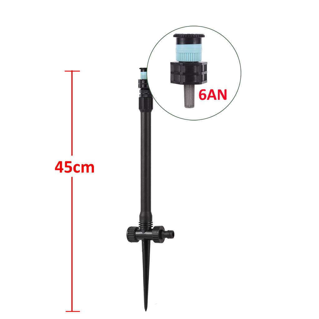 Scattering Sprinkler with Bracket 0~360° Adjustable Pop-up Sprinklers Replacement Nozzle Lawn Flower Vegetable Watering Sprayer