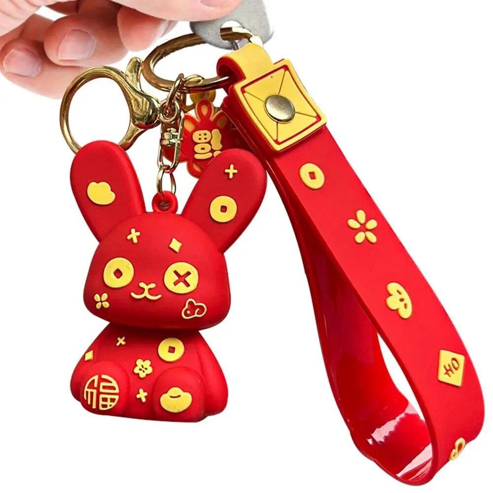 Китайский Новый год милый кролик брелки кролик подвесные аксессуары декоры