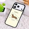 Чехол для телефона с принтом «Анатомия таксы» для iPhone 17 Air 16 15 11 12 14 13 Pro Max Ударопрочный чехол