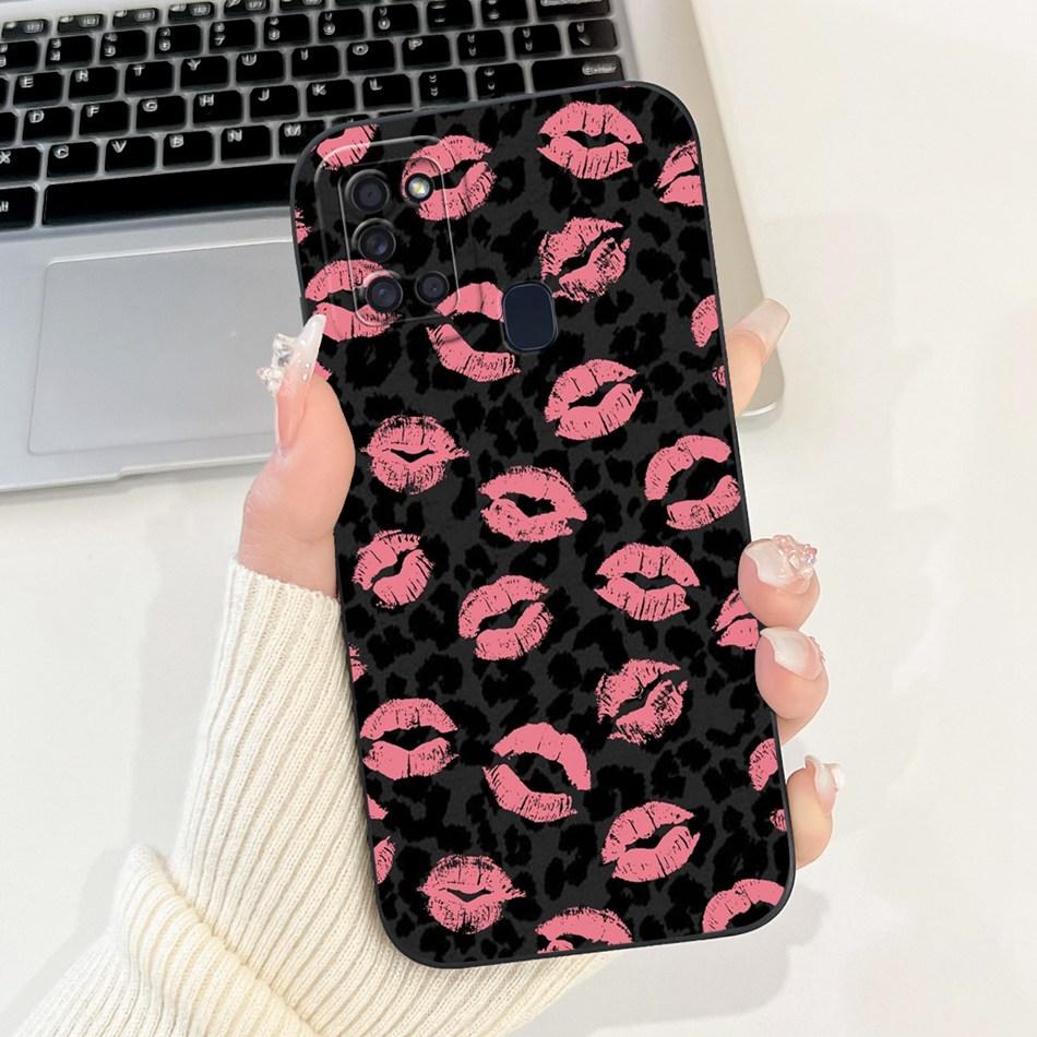 For Samsung Galaxy A21s Case Samsung A21S A 21S SM-A217F Elegant Printing Soft Silicone Camera Protective Shockproof Phone Cases