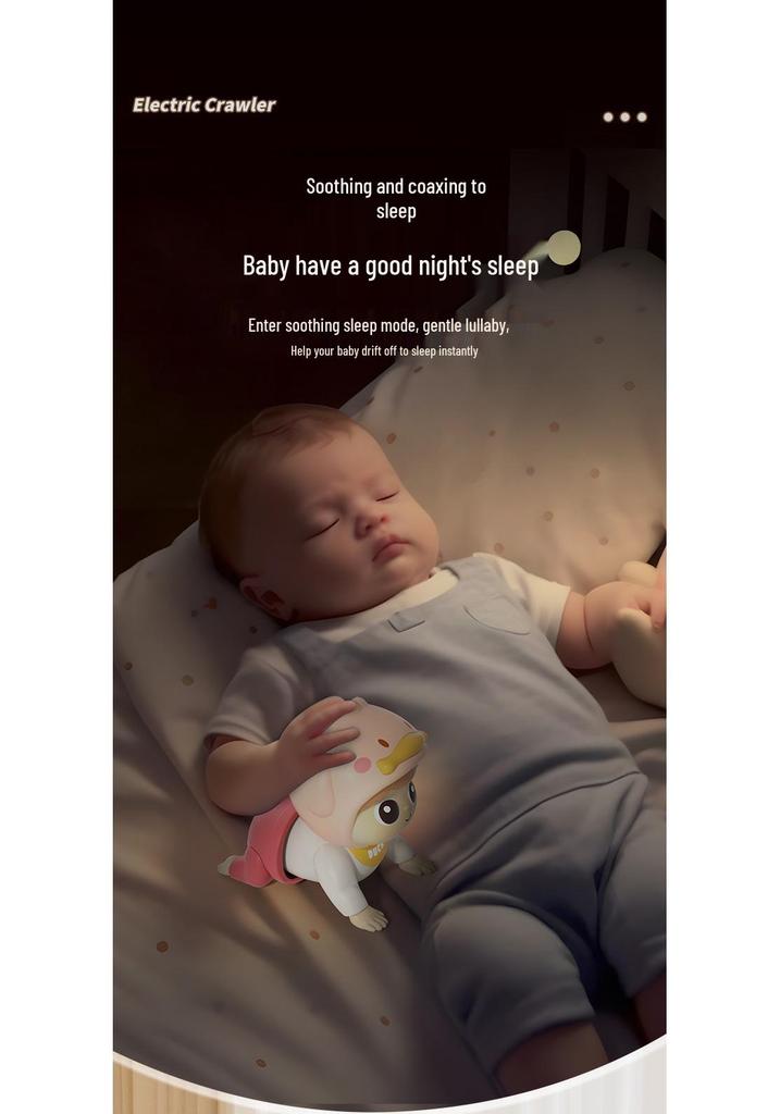 Crawling Baby Doll: Educational Toy for 0-1 Year Olds - Encourages Head Lifting and Crawling Skills