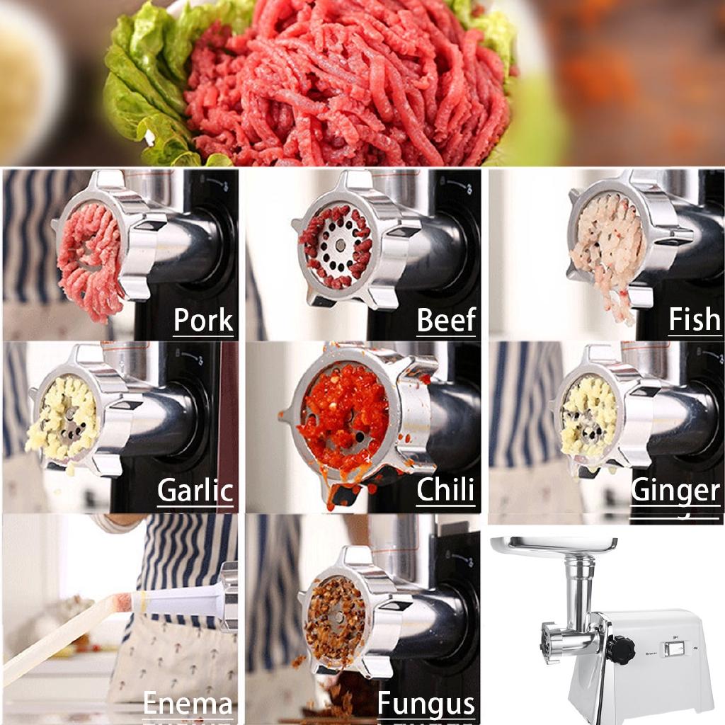 2800W Powerful Stainless Steel Electric Meat Grinders Home Sausage Stuffer Meat Mincer Heavy Duty Household Meat Mincer