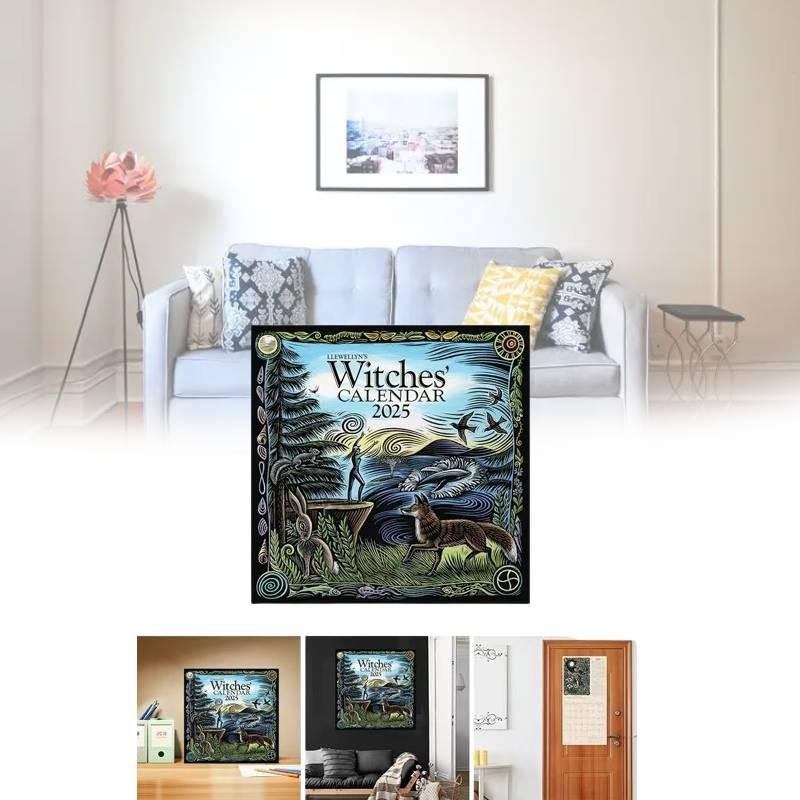 Календарь Ведьм 2025 Стильный Повседневный и Ретро Простой Домашний Декор для Спальни