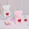 Valentines Day Gift Red Rose Bear Rose Flower Artificial Decoration Lovers Gift Valentines Gift Gift