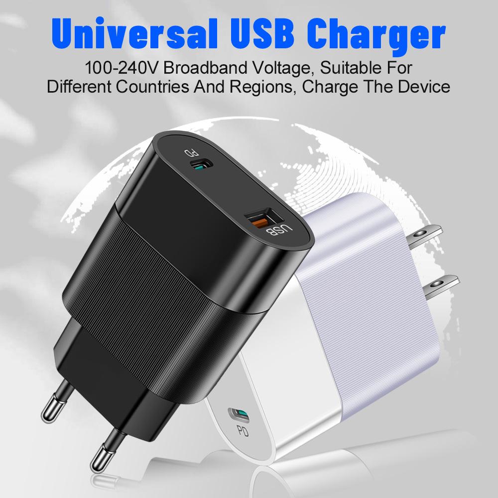 Двойное USB-зарядное устройство для мобильных телефонов: 2,4 А, 2 порта, дорожный адаптер - Спецификации США/ЕС/КР/Великобритании