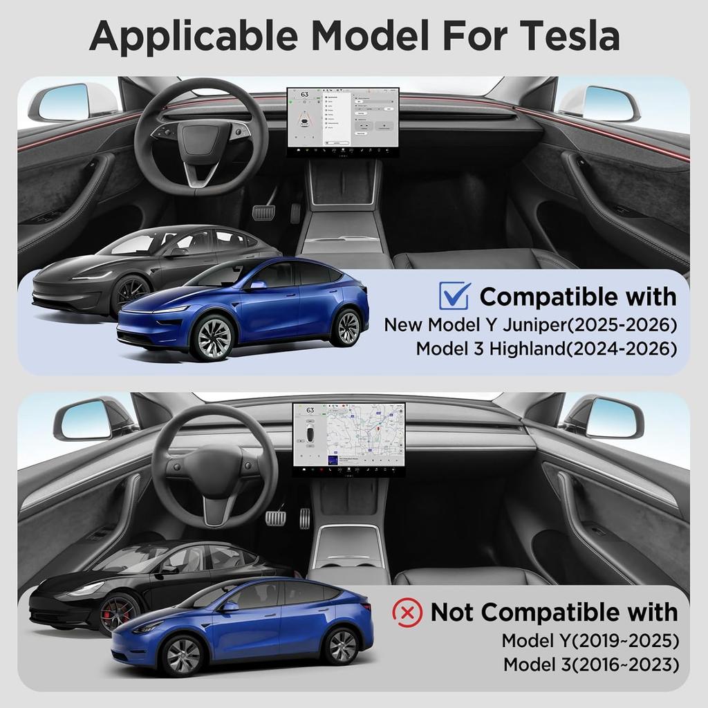 Органайзер-лоток для центральной консоли для Tesla Model Y Juniper Аксессуары 2025 2026 / Для Tesla Model 3 Highland Аксессуары 2024 2025 2026 [Сдвижной