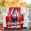 Los Angeles Clippers logo printed blanket—lightweight,soft,warm;versatile blanket all seasons—perfect as &air-conditioning throw,nap blanket