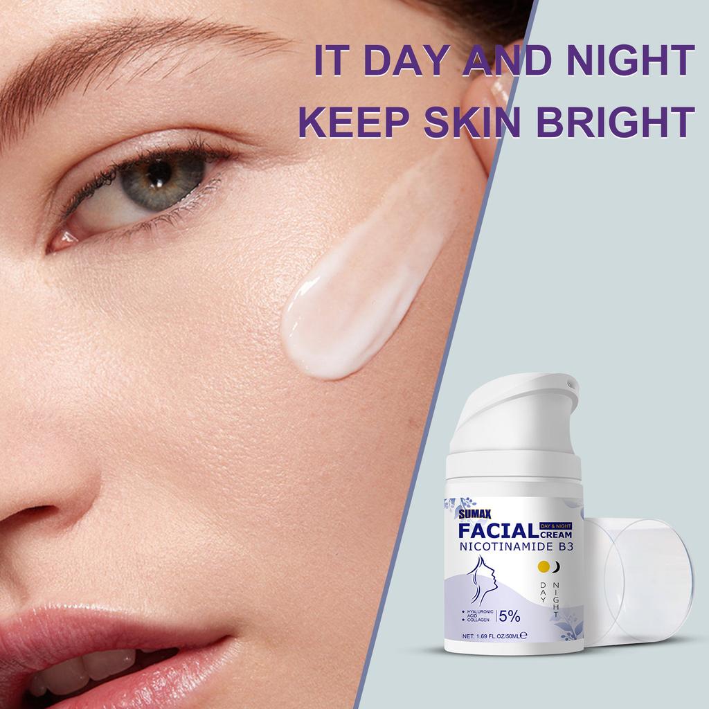 C50мл Крем для лица с ниацинамидом B3 Гладкий Нежный Сияющий и Прозрачный Быстрое Впитывание Кожей Ретинол Антивозрастная Сыворотка