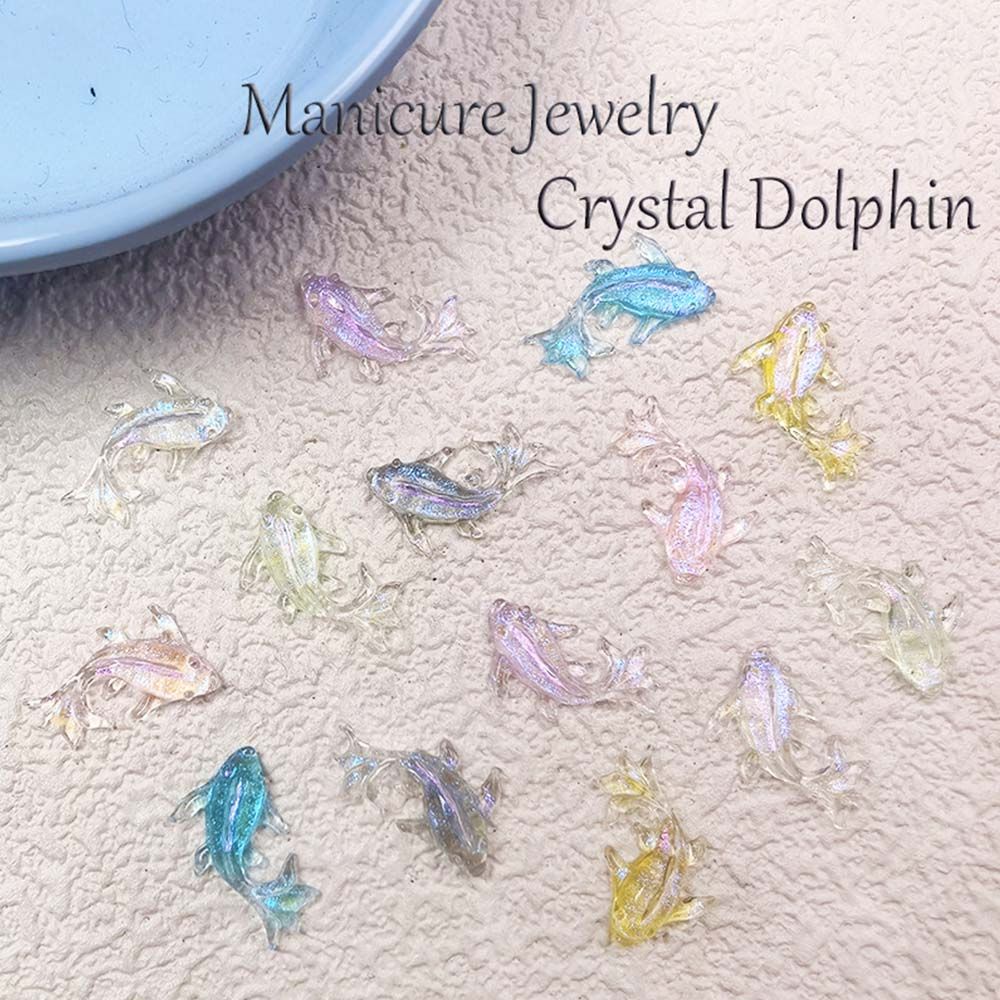 Manicure Fish Nail Rhinestones Goldfish Nail Charms Nail Art Decoration Crystal Nail Jewelry
