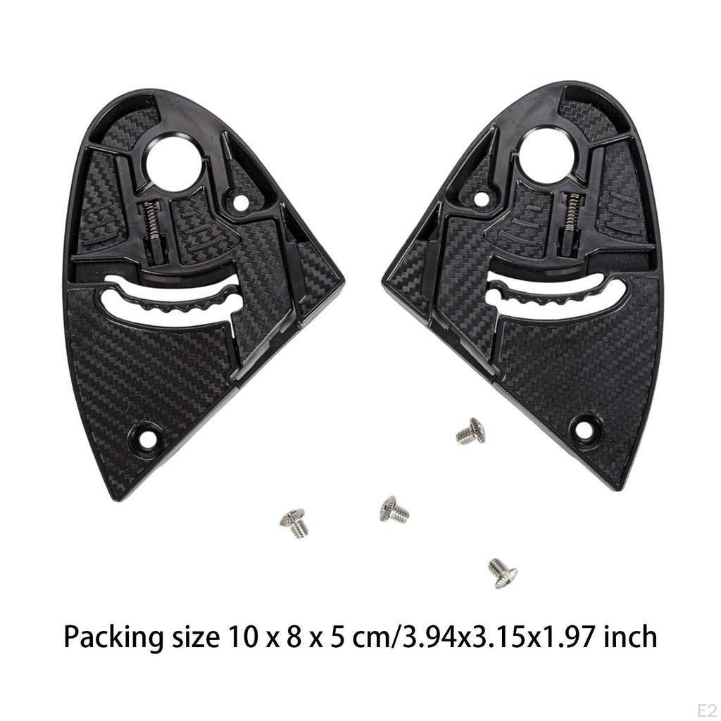 2 шт. сменные основания для мотоциклетного шлема, прочные, простые в установке, запасные части для ремонта с винтами