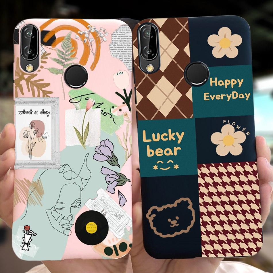 Чехол для Huawei P20 Lite Nova 3e ANE-LX1 ANE-LX2 Милый Мультяшный Конфетный Цвет Силиконовые Чехлы для Телефона Для Huawei P20lite Мягкая TPU Обложка