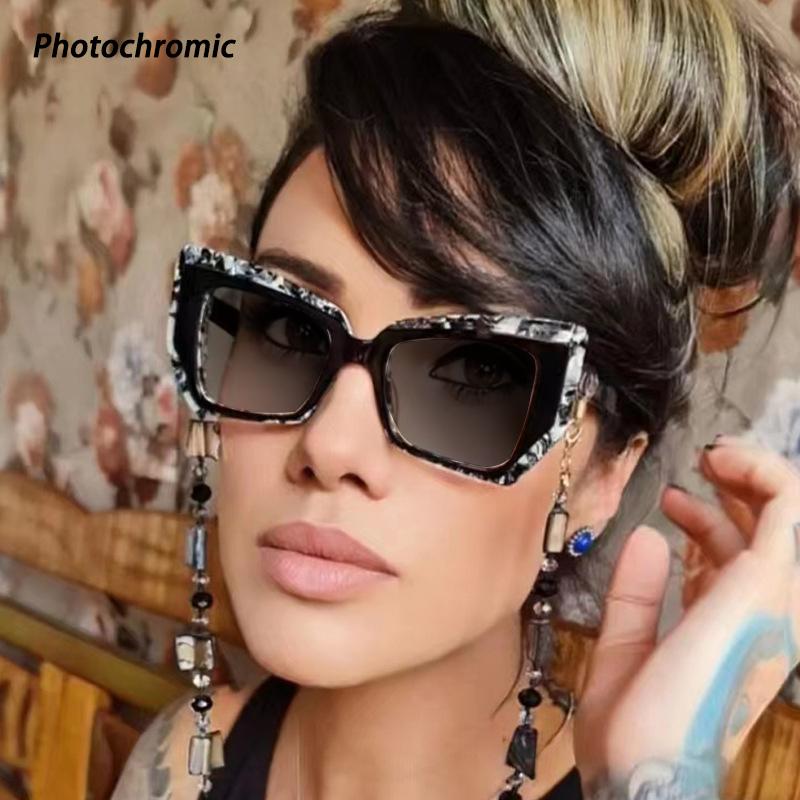 Фотохромные очки для чтения женские антибликовые пресбиопические компьютерные очки высшего качества ослепительных цветов оправа диоптрии +0——+4.0