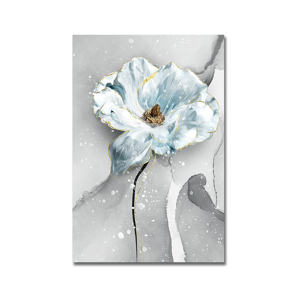 Скандинавские цветы, скандинавские постеры, декоративная живопись, абстрактные принты на холсте Cuadros, настенные художественные картины для гостиной, без рамки