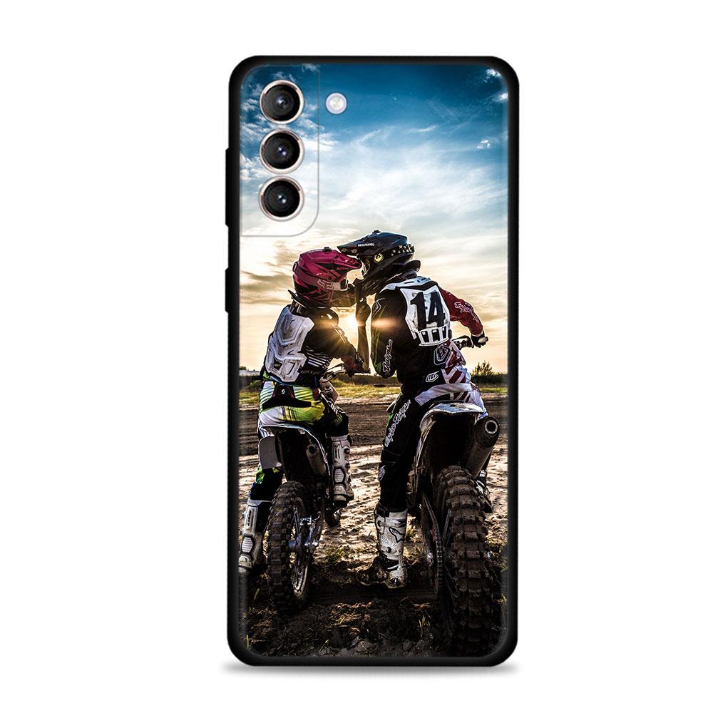 Чехол для Samsung Galaxy S22 S21 S20 Ultra FE S10 S9 S8 Plus S10e Note 20Ultra 10Plus чехол Funda Moto Cross мотоцикл спорт