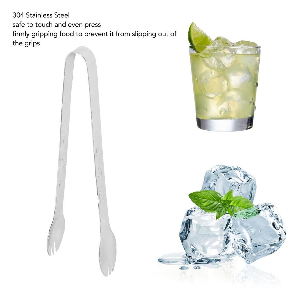 Stainless Steel Food Tongs Anti-Slip Grip Buffet Serving Clip Durable Ice Tongs Cocktail Party